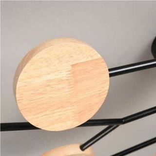 LED adjustable chandelier multi-head pendant ceiling view