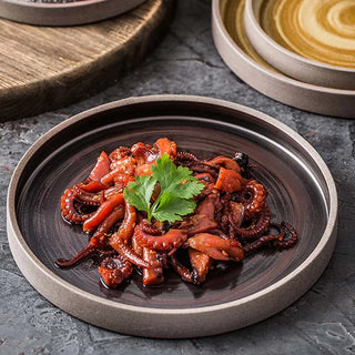 kyoto ceramic plate earthworks handcrafted traditional japanese dinnerware durable ceramic close-up
