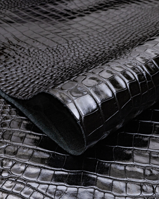 crocodile leather wallet haven premium men's rfid blocking billfold italian craftsmanship angle view