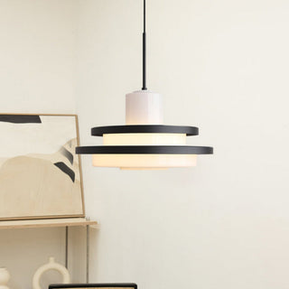 Equator glass pendant — vintage adjustable hanging ceiling lamp