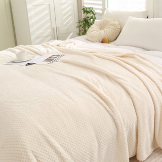 snuggle plaid blanket warm fleece soft throw plush winter cozy bed overview