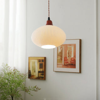 Suspension Vintage en Céramique - Lampe en Céramique Blanche Nordique pour Éclairage de Salle à Manger