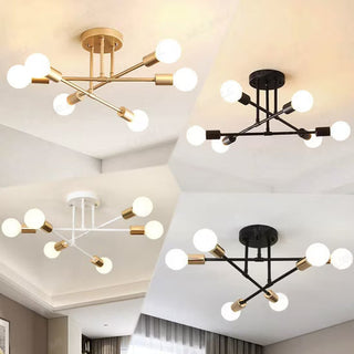 Plafonnier – Lampe LED moderne avec éclairage ambiant doux et assemblage facile