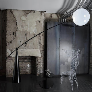 Designer iron lamp setting — minimalist E27 plug-in wide