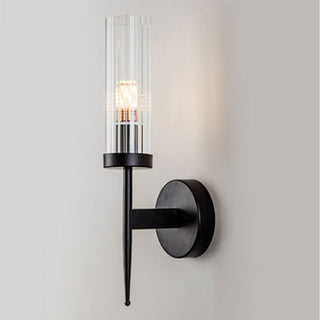 Chic Wall Lamp – Classic Wall Sconce with Fluted Glass & Gold Finish Lighting