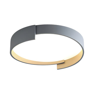 Round LED Ceiling Light - Modern Circular Bedroom Lamp with Iron Acrylic Fixture