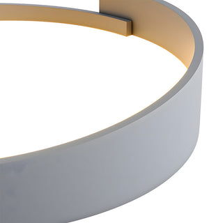 Circular LED ceiling light iron acrylic – modern bedroom glow