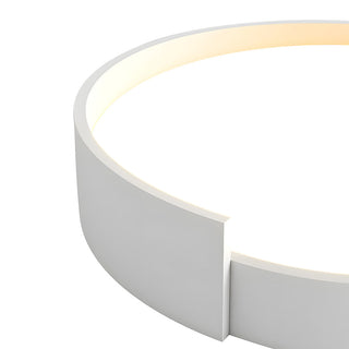 Plafonnier Rond à LED - Lampe Circulaire Moderne pour Chambre à Coucher avec Fixation en Fer Acrylique