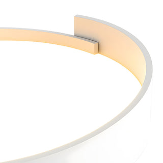 Plafonnier Rond à LED - Lampe Circulaire Moderne pour Chambre à Coucher avec Fixation en Fer Acrylique