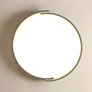 Plafonnier Rond à LED - Lampe Circulaire Moderne pour Chambre à Coucher avec Fixation en Fer Acrylique