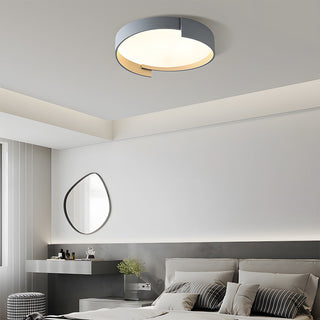 Iron acrylic circular ceiling lamp – LED modern bedroom