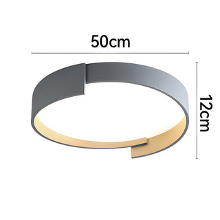 Modern circular ceiling lamp LED – iron acrylic close-up