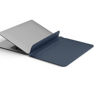 leather laptop sleeve ultra thin pu leather case macbook 13.3 inch side view