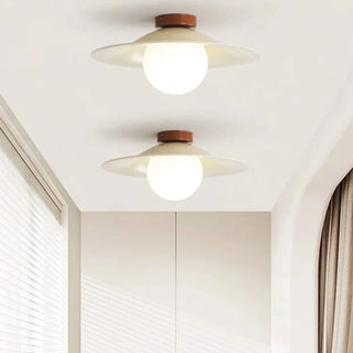 Retro Iron Ceiling Lamp - Cream Aisle Light With Adjustable Color Temperature