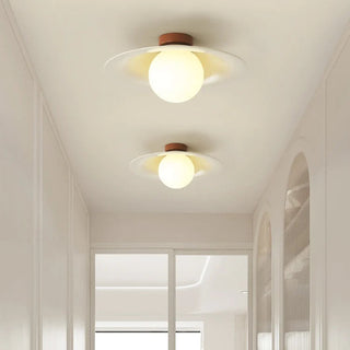 Retro Iron Ceiling Lamp - Cream Aisle Light With Adjustable Color Temperature