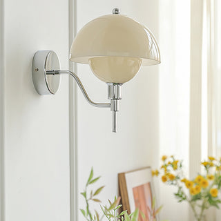 French Mushroom Wall Lamp – Elegant Glass Wall Light with Soft Diffused Glow