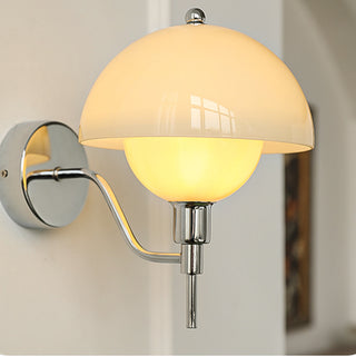 French Mushroom Wall Lamp – Elegant Glass Wall Light with Soft Diffused Glow