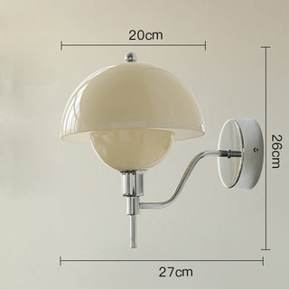 French Mushroom Wall Lamp – Elegant Glass Wall Light with Soft Diffused Glow