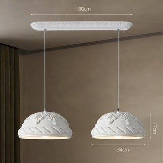 French Pendant Light - Retro Resin Vintage Lighting Fixture for Dining Room