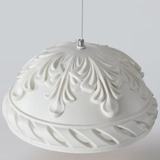 Retro French resin pendant lamp — vintage dining ceiling fixture