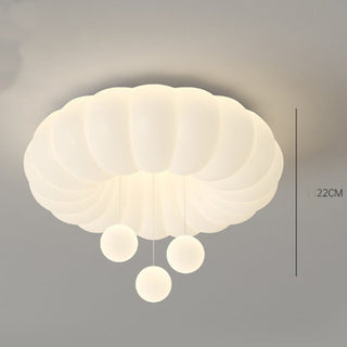 Soft white ceiling light French warm – kids LED installed