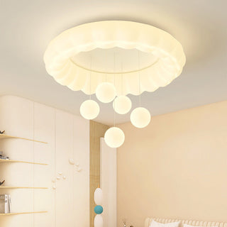 Soft white LED ceiling lamp French – kids room warm