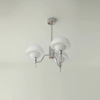 Modern white cream mushroom chandelier — elegant bedroom ceiling fixture