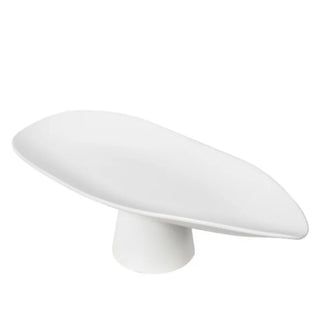 resin fruit plate earthworks handcrafted italian resin elegant white serveware front view