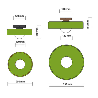 Plafonnier de cuisine moderne - Luminaire rond en verre à montage encastré pour éclairage d'îlot