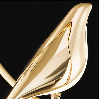 Acrylic golden bird modern wall lamp LED — hallway sconce