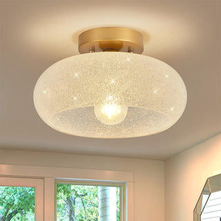 Luxury indoor ceiling light glass – semi-flush living room