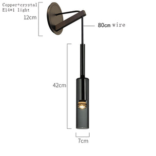 Creative wine bottle metal wall sconce detail — Nordic gold
