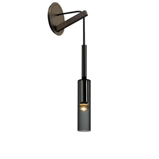 Nordic wine bottle wall lamp angle — gold finish metal