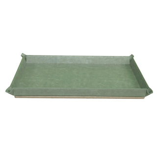 vintage office organizer moss green desk organizer set gold accents alternate view