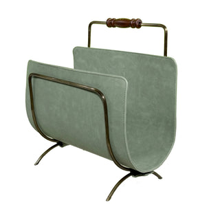 vintage office organizer moss green desk organizer set gold accents feature view