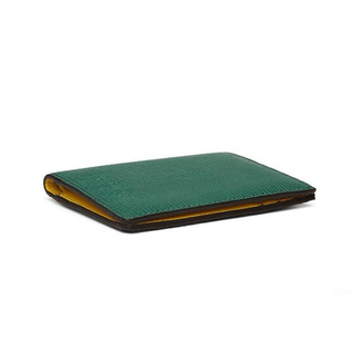 mens leather wallet haven slim rfid blocking green leather card holder billfold set view