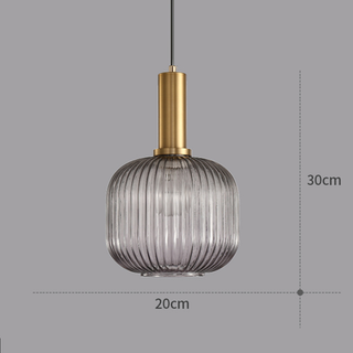 Colorful Suspension Light – Glass Pendant Lamp with Adjustable Height & Gold Base Canopy