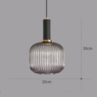 Colorful Suspension Light – Glass Pendant Lamp with Adjustable Height & Gold Base Canopy