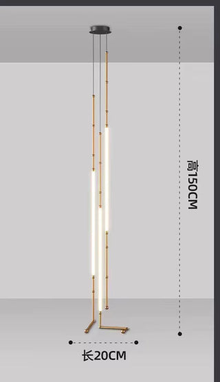 Black Metal Chandelier – Modern Ceiling Light With Tubular Curve Design