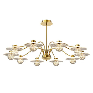 Gold Ceiling Light – Modern Opal Glass Lamp With Soft Ambient Lighting