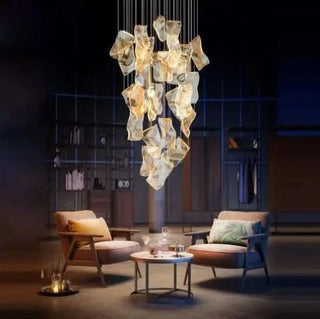 Colossal Luxury Chandelier – Modern Crystal Pendant Light with Ambient LED Lighting