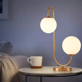 Handmade Table Lamp – Modern Decorative Lighting with Adjustable LED & Elegant Gold Finish
