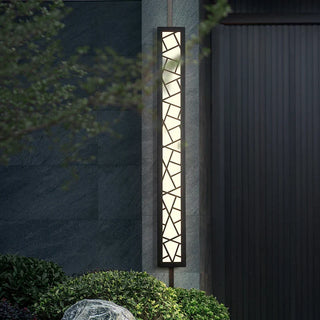 Outdoor Wall Light – Geometric Linear LED Waterproof Exterior Lighting Fixture