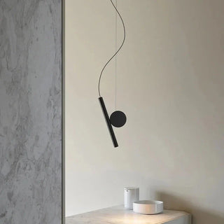 Brass pendant suspension close-up — premium cord indoor light fixture