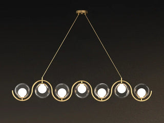 Metal Pendant Light – Multi-Headed Spherical Pendant Lamp | Warm Atmosphere Lighting
