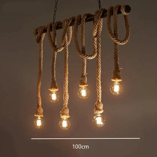 Bamboo Pendant Light – Adjustable Cord LED Hanging Light | Modern Wooden Lamp