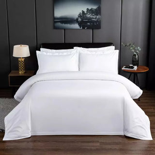 hotel duvet cover luxury cotton bedding set 600 thread count breathable sheets front view