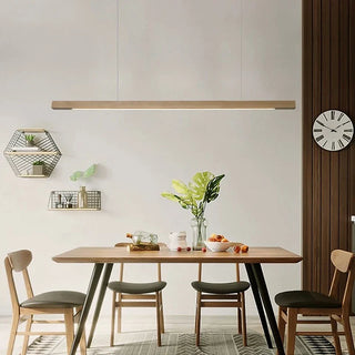 Nordic Wooden Pendant Light – Modern Wood Pendant with Warm Ambient Lighting