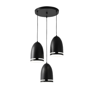 Gold Pendant Light – Designer Triple Light Fixture with Adjustable Cable | Modern Ceiling Lamp
