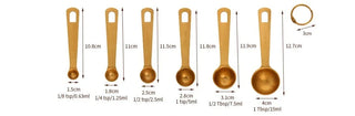 stainless steel measuring spoons durable 6 piece kitchen utensil set lifestyle view